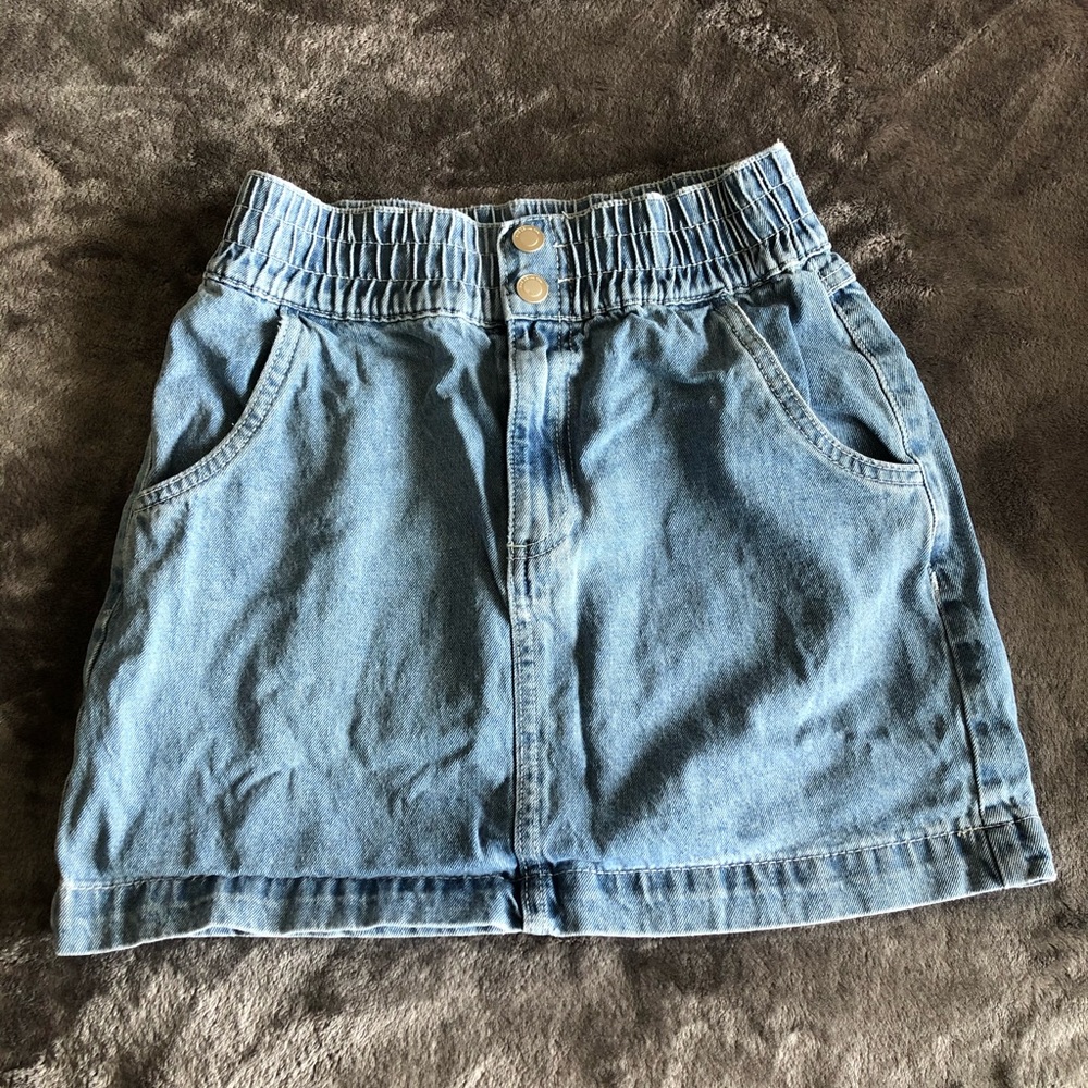 Mini Jean Skirt